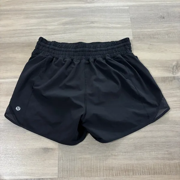 Lululemon Hotty Hot Short High-Rise Long 4" Women Size 4 Black - Image 3