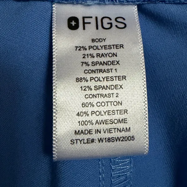 Figs Zamora Blue Jogger Pants Size‎ Small EUC - Image 4