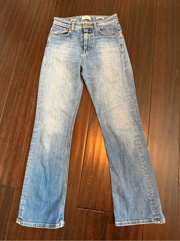 Closed organic cotton mid-rise bootcut jeans blue wash made in Italy 25 - Image 2