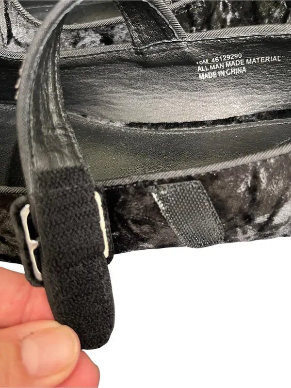 C Comfort Est 1946 Velvet Mary Jane Ballet Flats in Black - Image 5