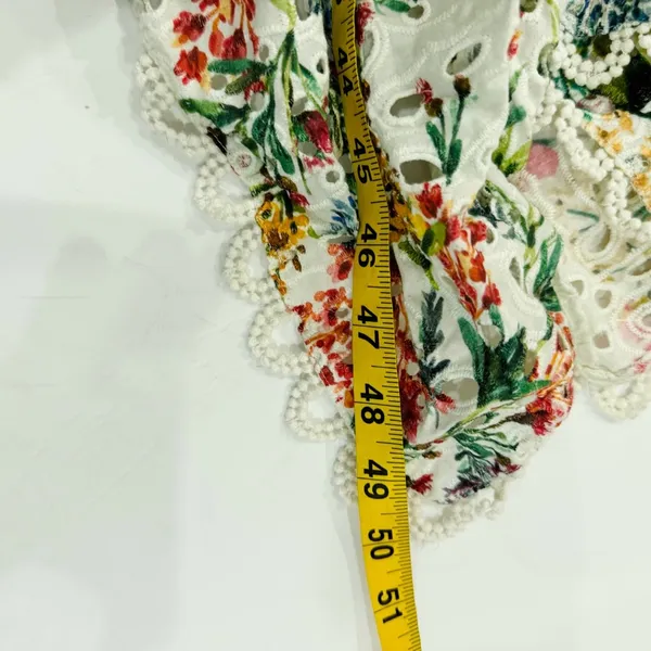 Farm Rio Scarves Eyelet Midi Dress - Image 10
