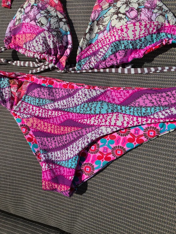 Maaji Pink Reversible Tie Strap Bikini M - Image 2