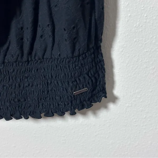 Hollister‎ Women Black Off Shoulder Cropped Top Size M. - Image 3