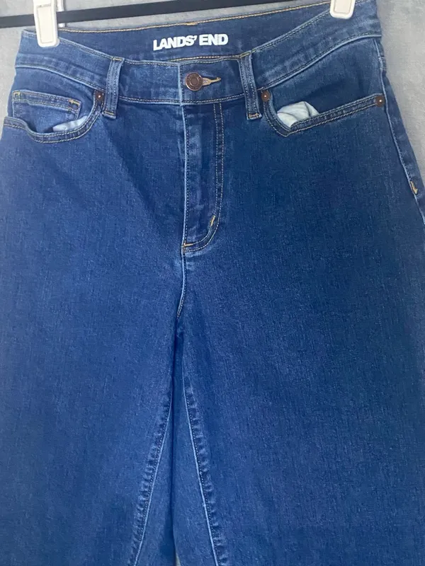 Lands' End Women's High-Rise Straight leg Jeans size 4‎ normcore - Image 2