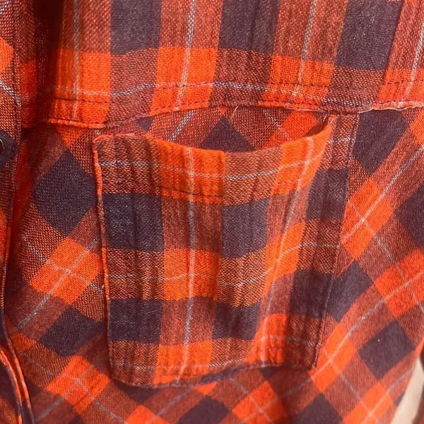 ✨Free People Gauze Plaid Flannel Sz XS T-Shirt✨ - Image 10