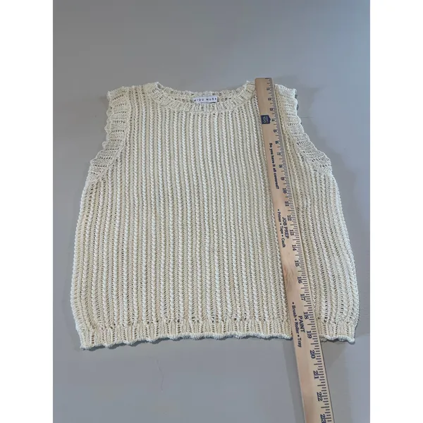 Miou Muse Top Lightweight Knit Sleeveless Size M Size M - Image 4