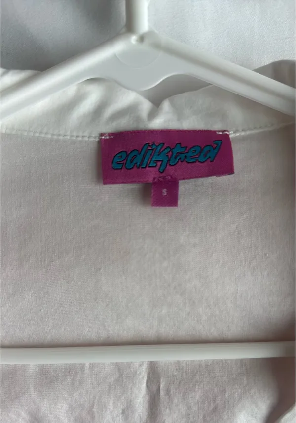 Edikted Top White Long Sleeve - Image 3
