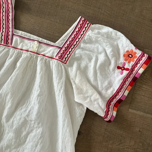 madewell embroidered sandblossom blouse - Image 4