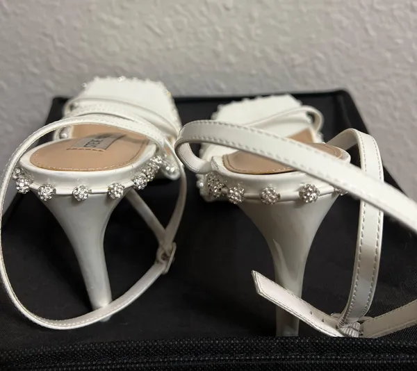 Steve Madden White Zelle Heel - Image 6
