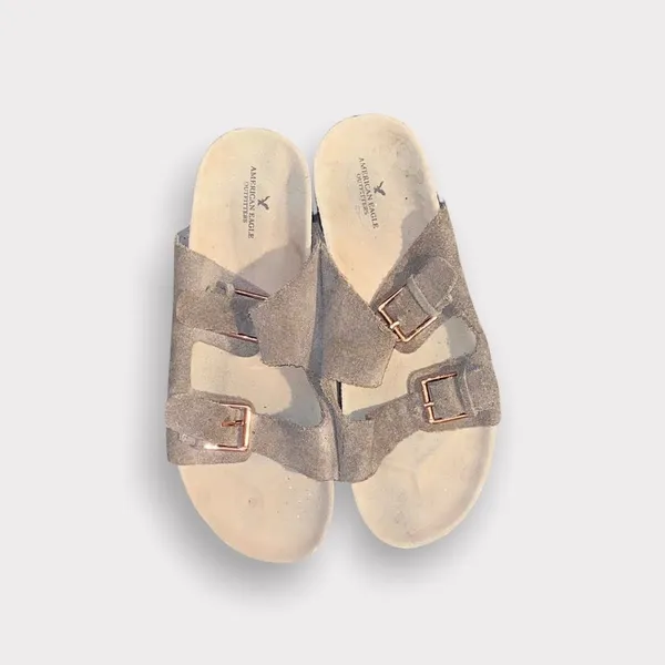 American Eagle Tan Suede Sandals Shoe Size 10 - Image 3