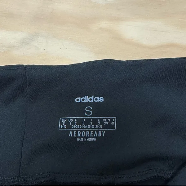 Adidas Women’s Desire 2 Move Training Tights Leggings‎ Cropped Black White Small - Image 9