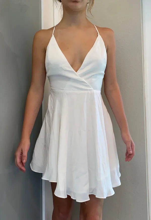 Hello Molly White Mini Dress - Image 4