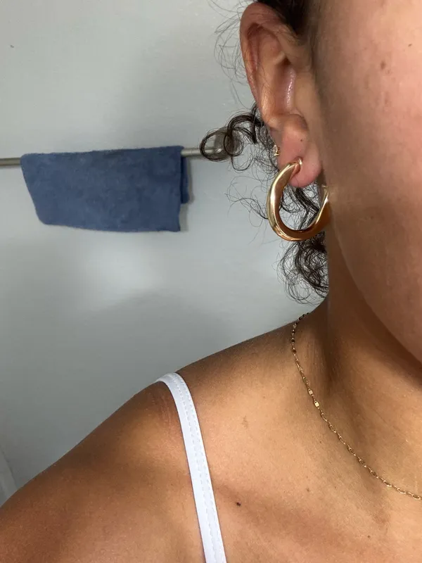 Chunky hoops Gold - Image 8