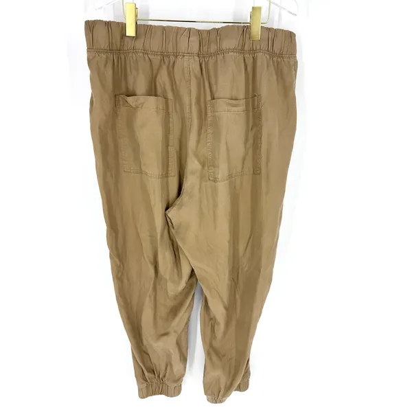 Universal Thread Womens XXL Khaki Lyocell Jogger‎ Pants Elastic Waist - Image 3