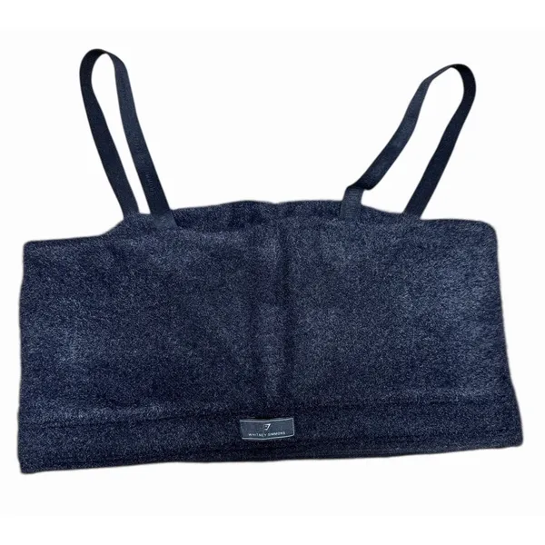 Gymshark x‎ Whitney Simmons Eyelash Knit Bandeau Top Black Women's Size Medium - Image 2