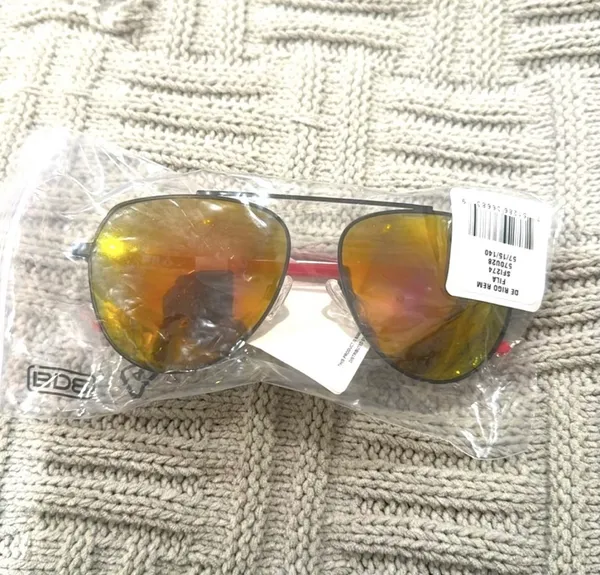 Fila Unisex Semi-Matte Black Sunglasses - Image 2