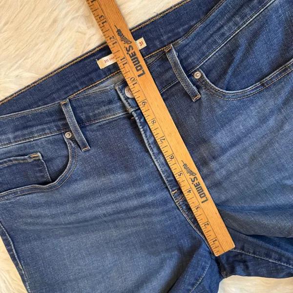Levis 311 Shaping Skinny Jeans Blue Denim Mid Rise Size 31 Womens - Image 8