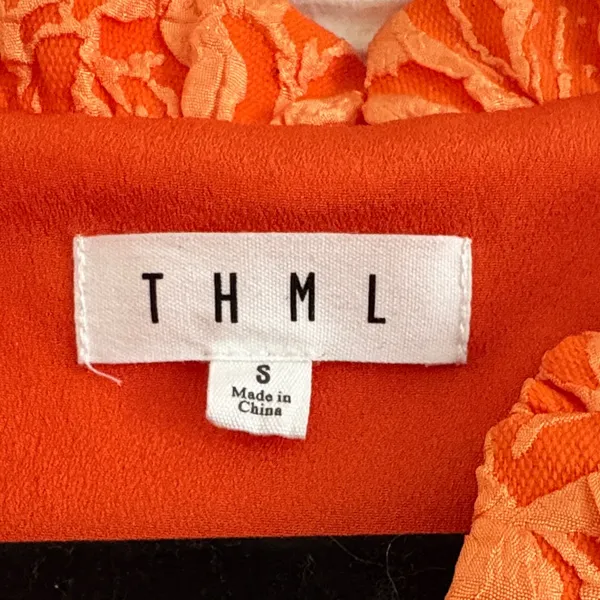 THML Orange Floral Dress M - Image 4