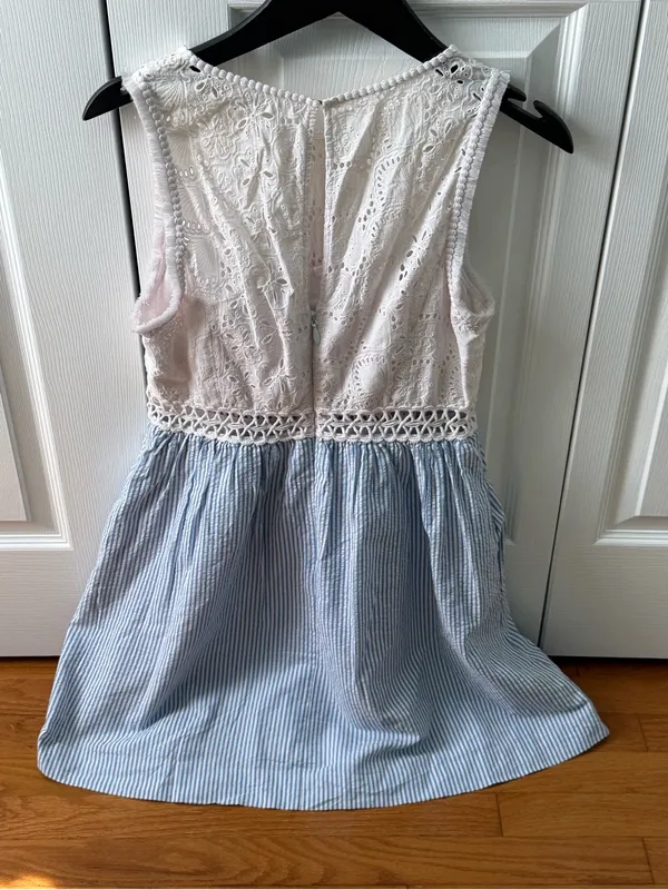 Lilly Pulitzer Alvia Shift Dress in Bennet Blue Yarn Dyed Stripe Seersucker - Image 3