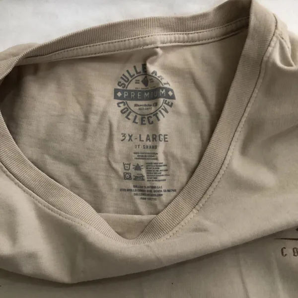 Beige Sullen graphic print t-shirt short sleeve-3XL - Image 2