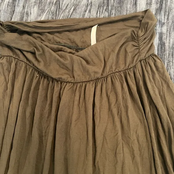 Elegant olive green Women's Skirt size XL - Image 2