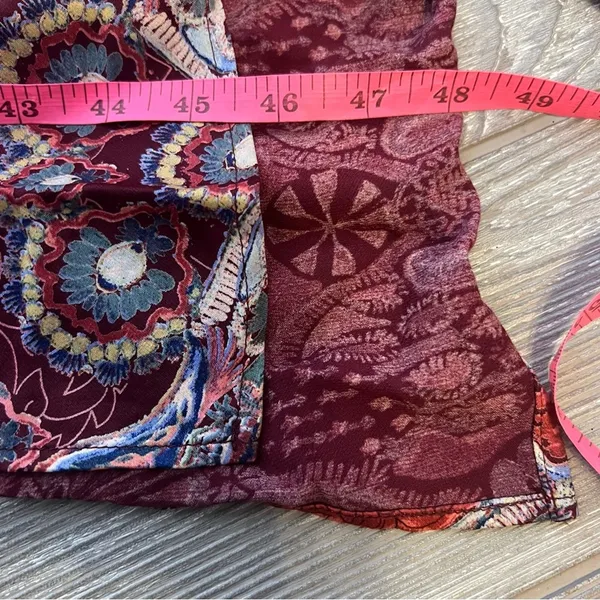 Free people‎ come see about me longline vest duster paisley print sz M - Image 5