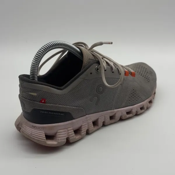 On Cloudstratus Womens Running Shoes Grey Orange Swiss Engineering US 7.5 RIGHT - Image 5