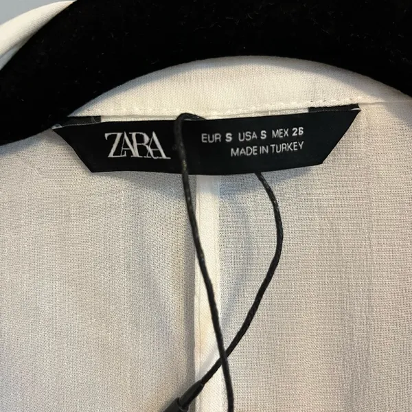 ZARA NWT Cream Sheer Blouse - Image 3