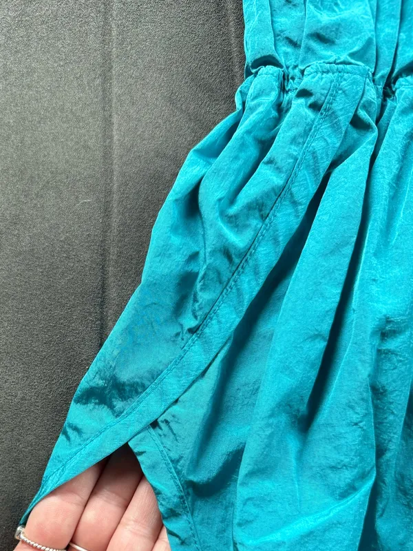 FP Movement by Free People Teal High-Waist Smocked Skort Shorts - Image 5