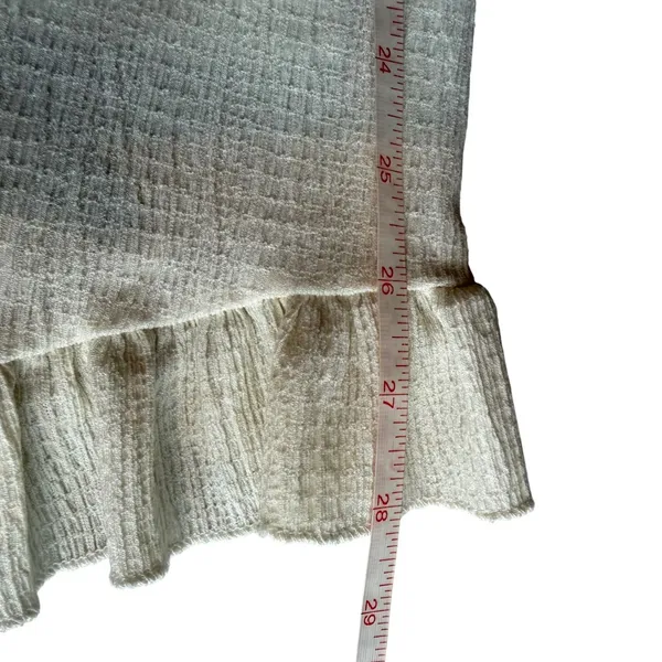 Fashion‎ Star Quality Cream Milkmaid Fairy Cottagecore Ruffle Mini Dress Lace S - Image 9