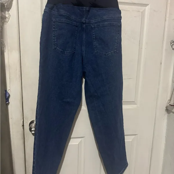 Isabel Maternity by Ingrid & Isabel Blue Straight Leg Jeans - Image 4
