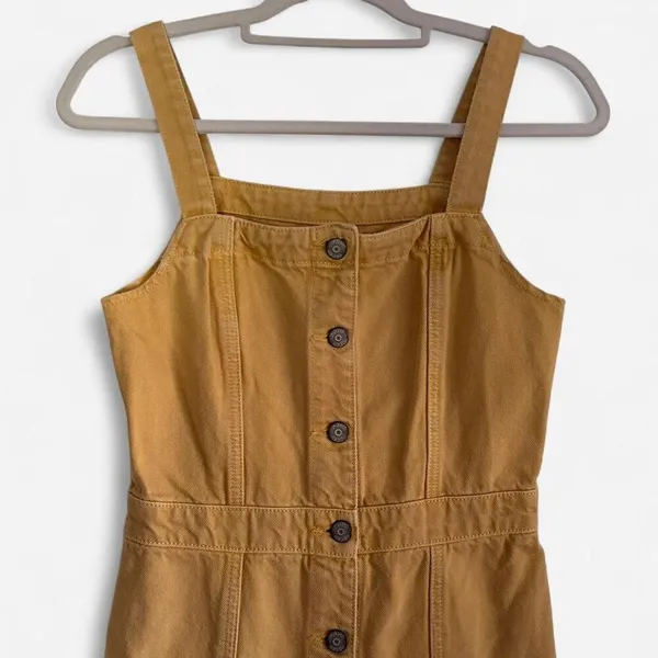 Boyish “The Kennedy” Denim Mini Dress in Honey Pot – Retro Western It-Girl XS - Image 5