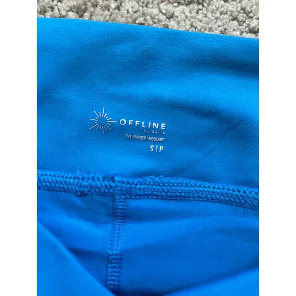 Aerie NWT The Hugger Home Run Shorts in Blue Pockets Drawstring Size Small - Image 7