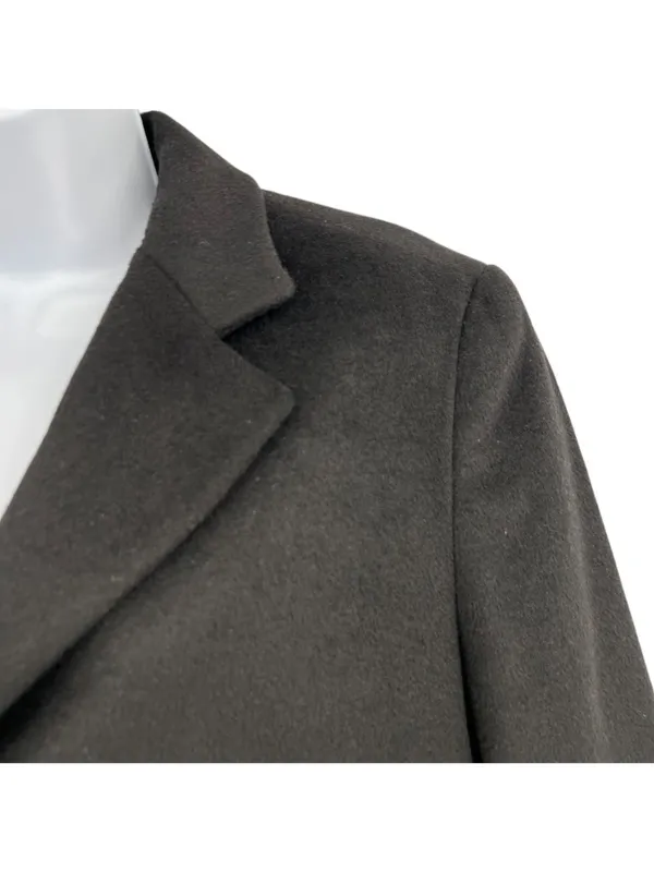 Lauren Ralph Lauren Wool Blend Black Reefer Coat Size 18 Quiet Luxury Minimalist - Image 3