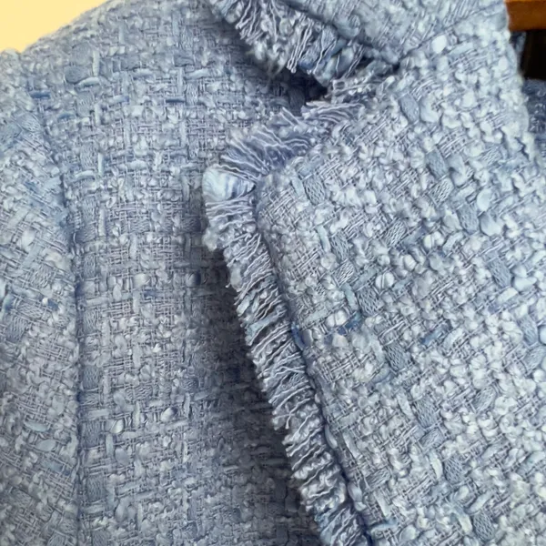 Ann Taylor Fringed Tweed Double Breasted Blazer NWT - Image 6