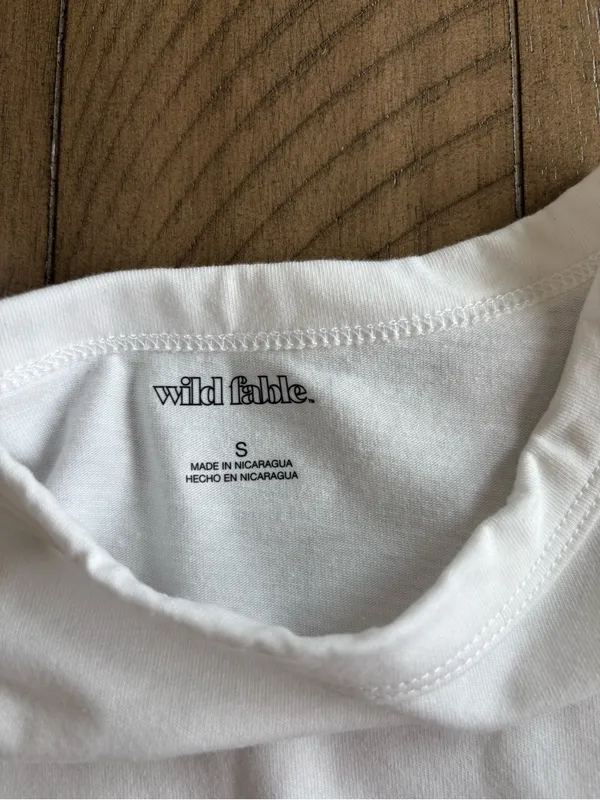 wild fable White Jaguars Graphic Crop Top - Image 2