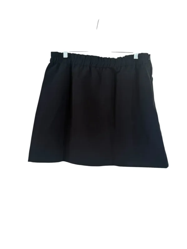 Women's Cider Black Mini Skirt with Gold Buttons, Size XL - Image 9
