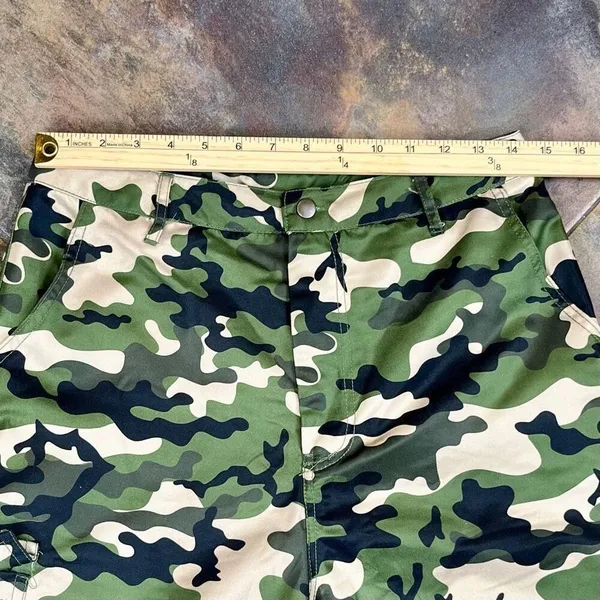 Spirit Halloween Adult Cadet Military Camo Costume Pants Hat Medium - Image 2