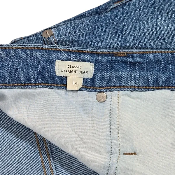 Madewell Blue Classic Straight Blue Cotton Stretch Jeans M3004 Womens 36‎ - Image 7