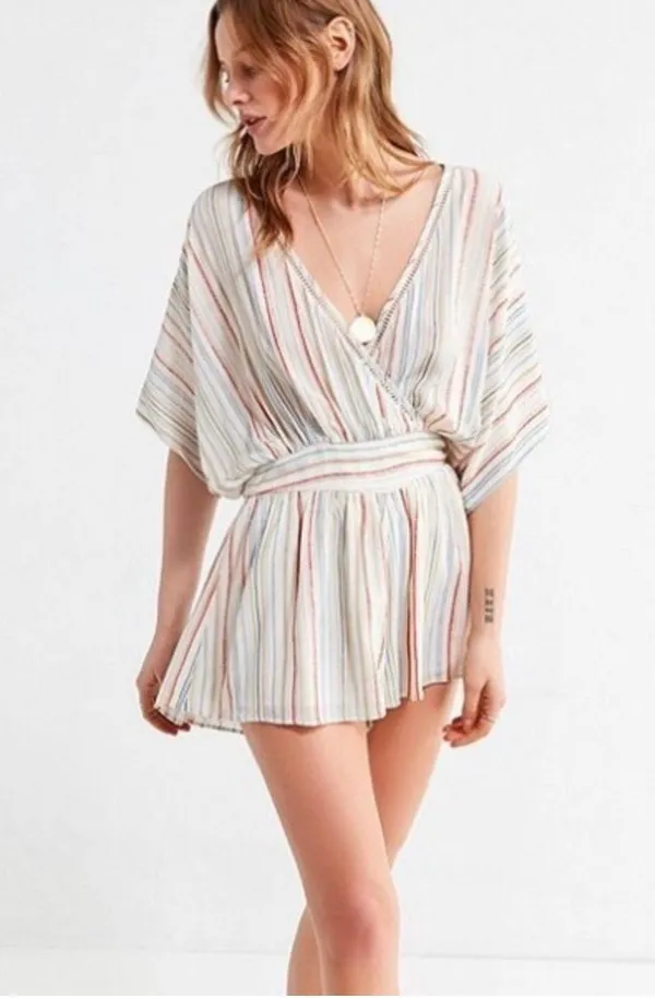 Urban Outfitters Moonstruck Stripe Romper - Image 3