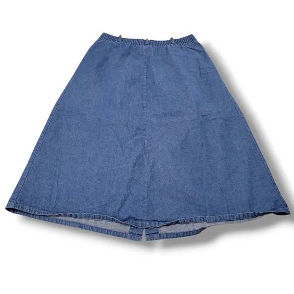 Vintage Koret City Blues Petites Skirt Size 8 W30"in Waist Women's Vintage Skirt - Image 3