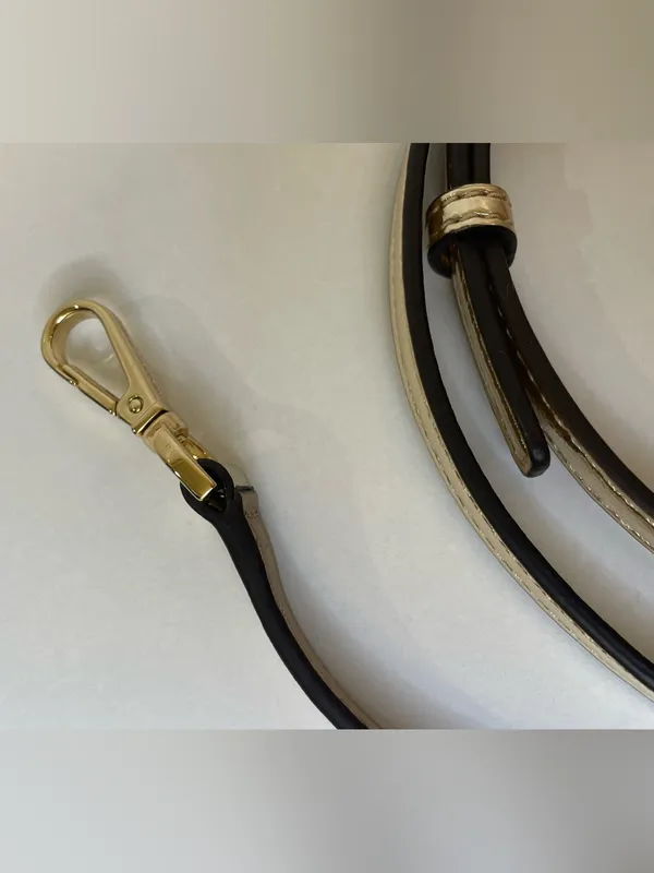 Michael Kors Metallic Gold Crossbody Strap Replacement - Image 5