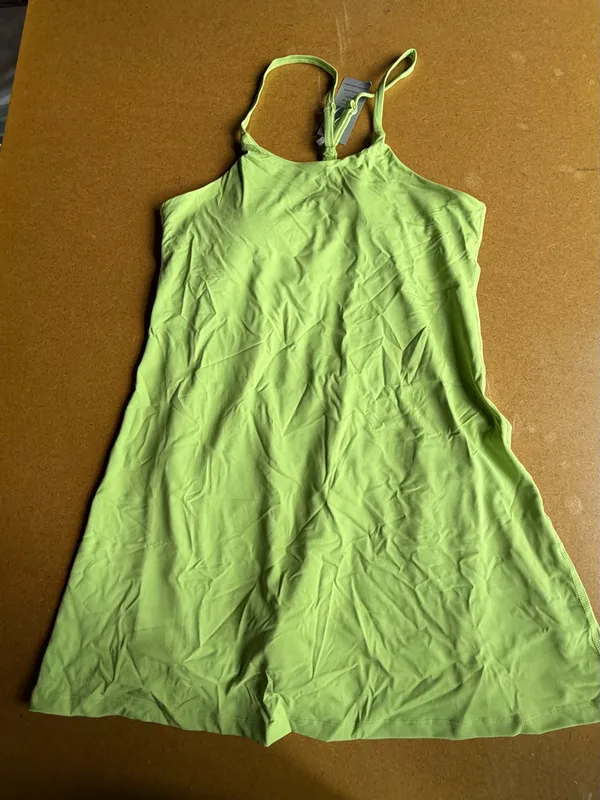 Women's NEW Vibrant Green Exercise Dress with Adjustable Straps Size XS #260370 - Image 2