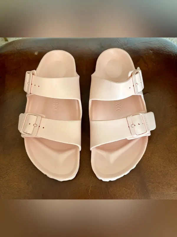 Birkenstock Women's EVA Arizona Sandals Rose light Pink Size 41 US 10 Waterproof - Image 2