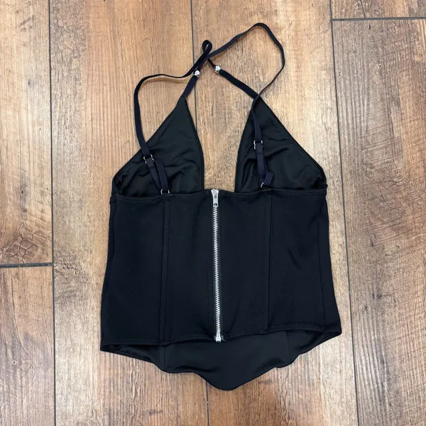 Edikted Lou Crossover Strap Corset Camisole Women's Size XS Black Beaded $54.40 - Image 4