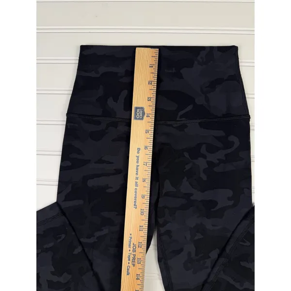Lululemon Womens Black Camo High Rise Yoga Pants Athletic Stretch - Image 2