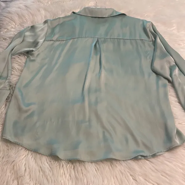 ZARA shirt with long sleeve silky feeling see all pictures brand new with tag - Image 10