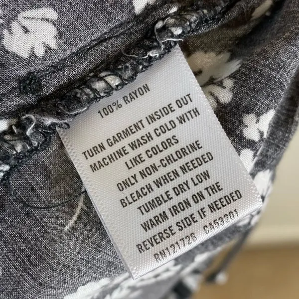 LLD Grey & White Floral High Rise Booty Lounge Shorts - Image 5