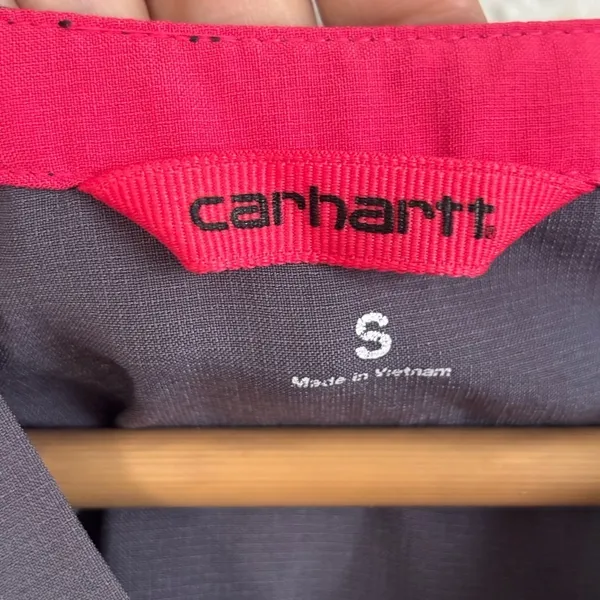 Carhartt Force Cross-Flex‎ Scrub Top Size S Grey V-Neck Medical Uniform C12110 - Image 4