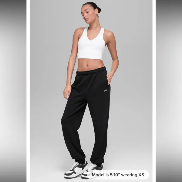 ALO Yoga Black High-Waist Jogger Sweatpants Accolade - Image 5